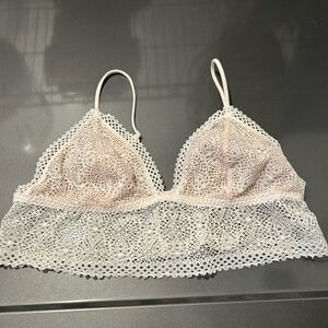 Victorias secret cream lace bralette